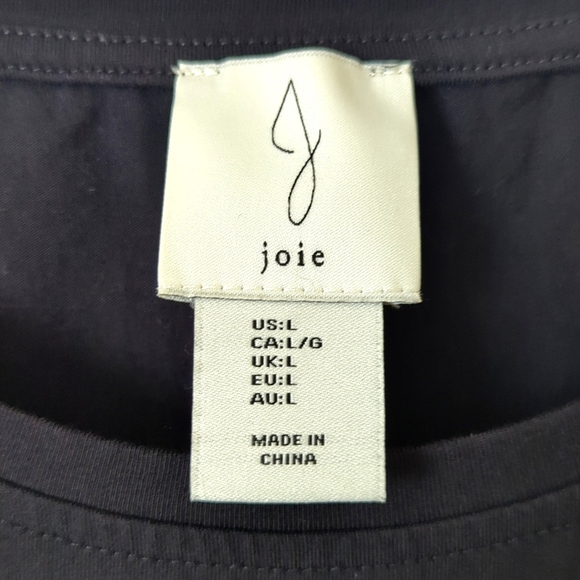 Joie Flirty Ruffled Tiered Tulle Short Sleeve Lightweight Crewneck Top Black L - Picture 4 of 9